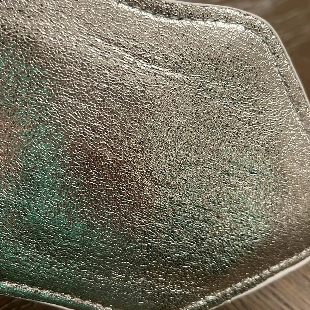 Jasmine la Belle silver lip coin wallet bag